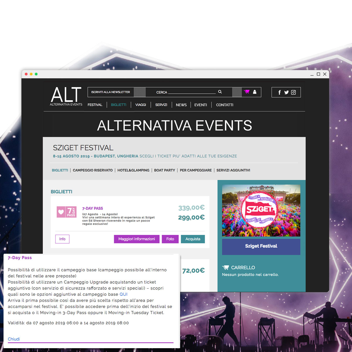 Sito web ALT - Alternativa Events
